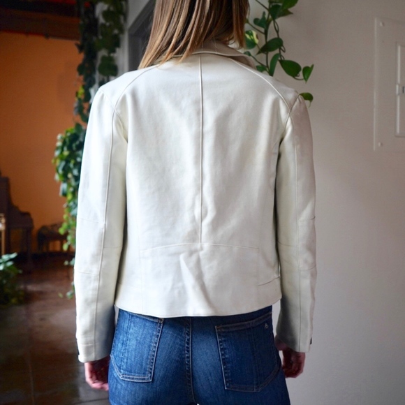 White Moto Jacket by Kenzo - Picture 3 of 4